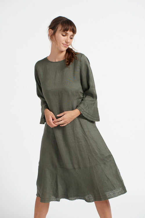 Flippy Dress- Khaki