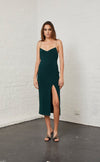Margaux Panel Dress- Forest