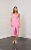 Margaux Mouth Dress- Fuchsia