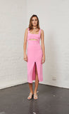 Margaux Mouth Dress- Fuchsia