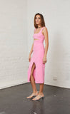 Margaux Mouth Dress- Fuchsia