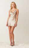 Pearl Bay Mini Dress- Nude