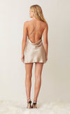 Pearl Bay Mini Dress- Nude