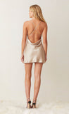 Pearl Bay Mini Dress- Nude