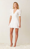 Puka Shell Mini Dress- Ivory