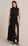 Felice Shirred Dress- Black