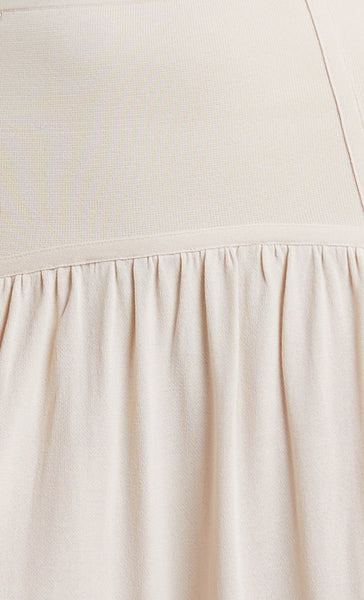 Amalia Knit Maxi Skirt- Cream