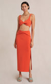 Clover Crop Top- Flame