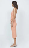 Karina Tuck Midi Dress- Peach Sherbert