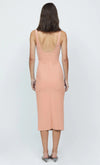 Karina Tuck Midi Dress- Peach Sherbert