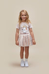 Gold Animal Tulle Skirt