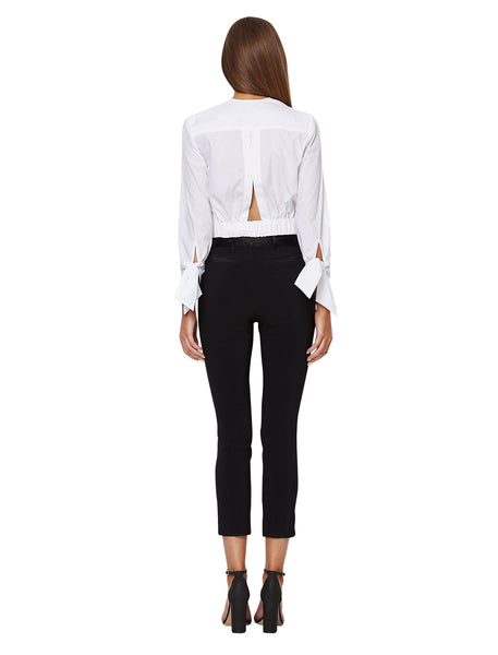 Auguste Tie Front Shirt- White