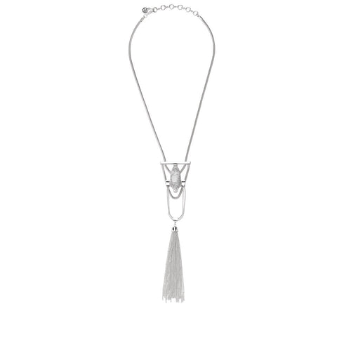 Hunter & Gatherer Nacklace- White Howlite/ Silver