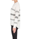 Hyperluxe Striped Sweater- Ivory/Black