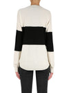 Hyperluxe Stripes Sweater- Ivory/Black