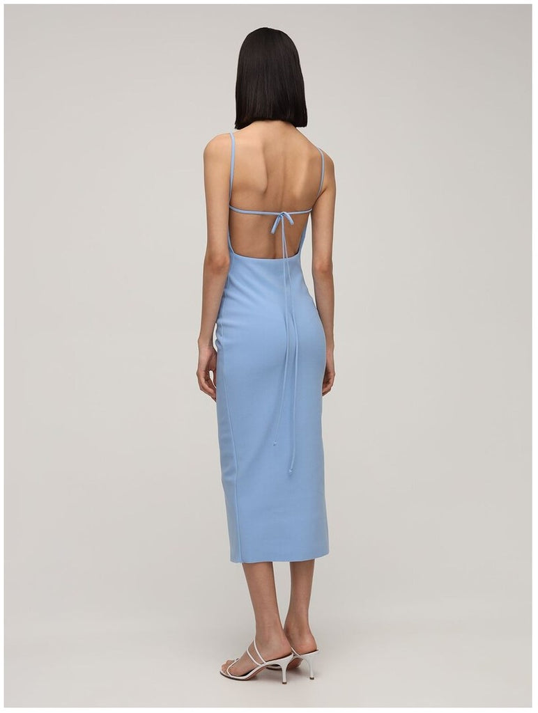 hana midi dress Hana Asymmetrical Satin Midi Dress - Champagne