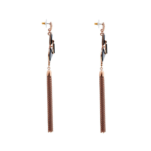 Heart Wonder Drop Earring- Rose Gold