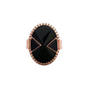 Heart Wonder Ring- Rose Gold/Black