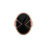 Heart Wonder Ring- Rose Gold/Black