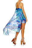 Mini Dress W/ Long Overlay- Moon Dance