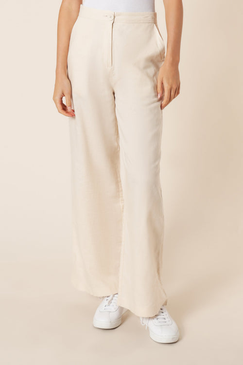 Kora Wide Leg Pant- Almond