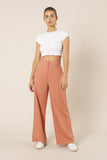 Kora Wide Leg Pant- Terracotta