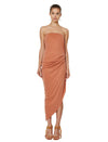 Delphine Strapless Dress- Terracotta