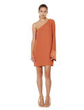 Lunetta Asymmetrical Dress- Spice