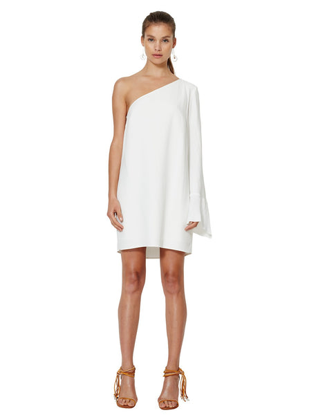 Lunetta Asymmetrical Dress- Ivory