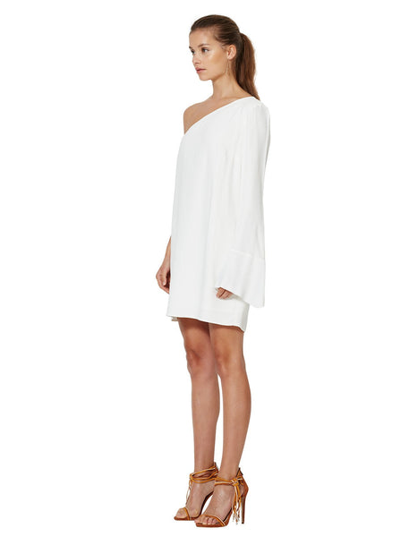 Lunetta Asymmetrical Dress- Ivory