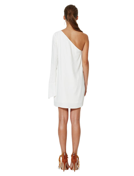 Lunetta Asymmetrical Dress- Ivory