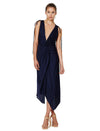 Blue Haze Plunge Dress-Ink