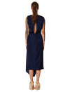 Blue Haze Plunge Dress-Ink