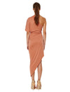 Delphine Asymmetrical Dress- Terracotta