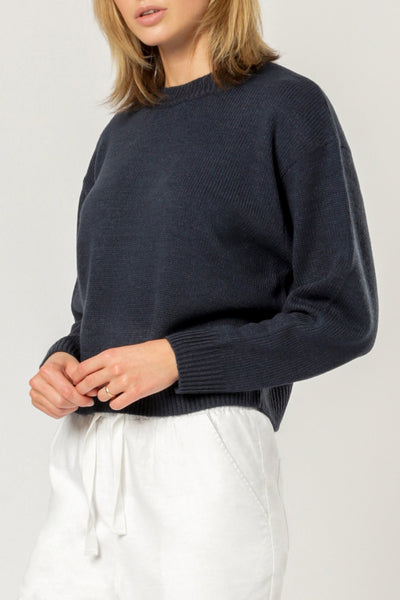 Otis Knit- Washed Navy