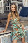 Pacific Dress- Turquoise