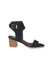 Bev Heel- Black Suede