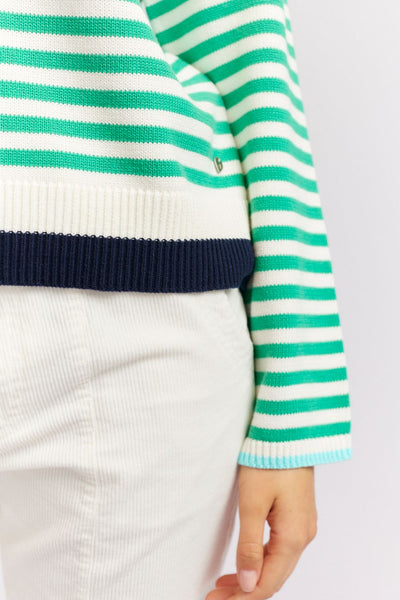 CANDY LANE SWEATER- EMERALD