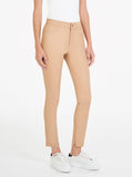 Pure Iconic Stretch Leather Skinny Pant- Camel