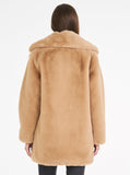 Teddy Luxe Long Jacket- Camel