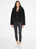 Teddy Luxe Short Jacket- Black