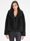 Teddy Luxe Short Jacket- Black