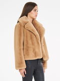 Teddy Luxe Short Jacket- Camel