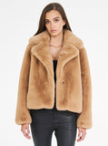 Teddy Luxe Short Jacket- Camel