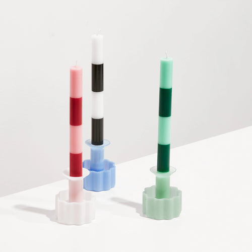 WAVE CANDLE HOLDER - WHITE