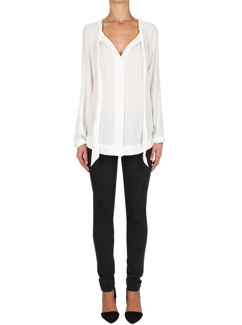 Look Twice Blouse- White