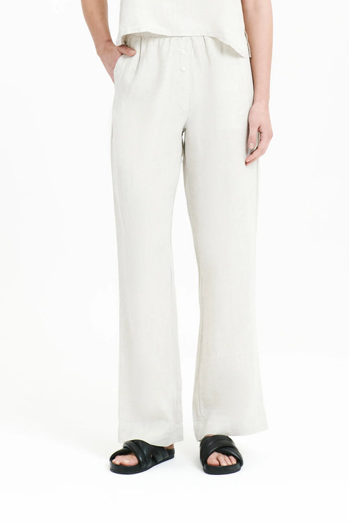 Lounge Linen Pant- Natural