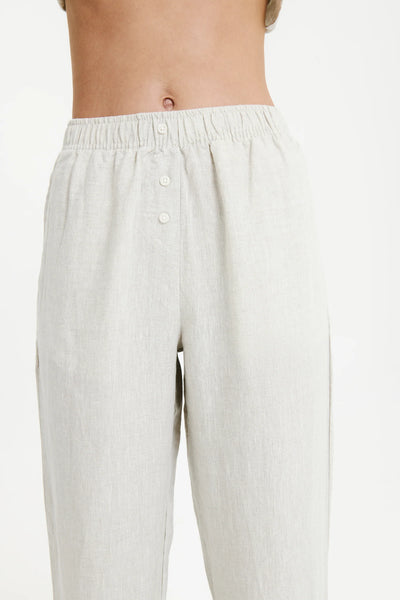 Lounge Linen Pant- Natural