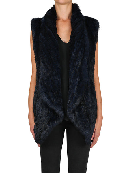 Lush Luxe Vest- Navy