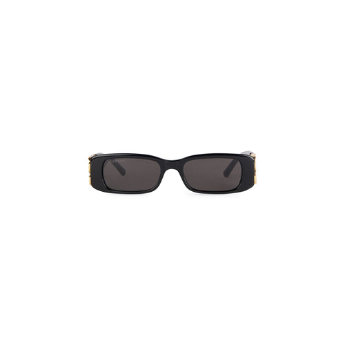 DYNASTY RECTANGLE SUNGLASSES IN BLACK
